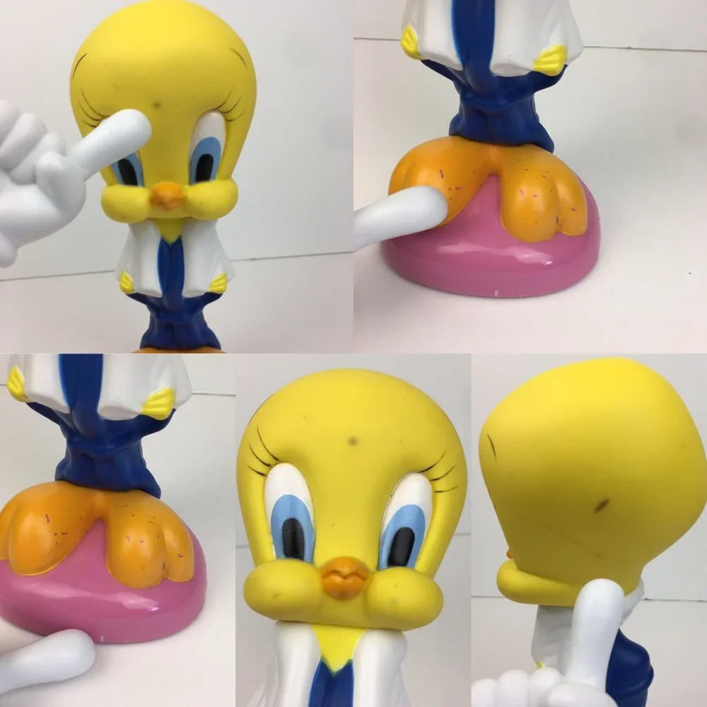 Tweety Bird Bubble Bath Bottle Vinyl Zippered Pencil Case Small‎ Lady Bug Plush